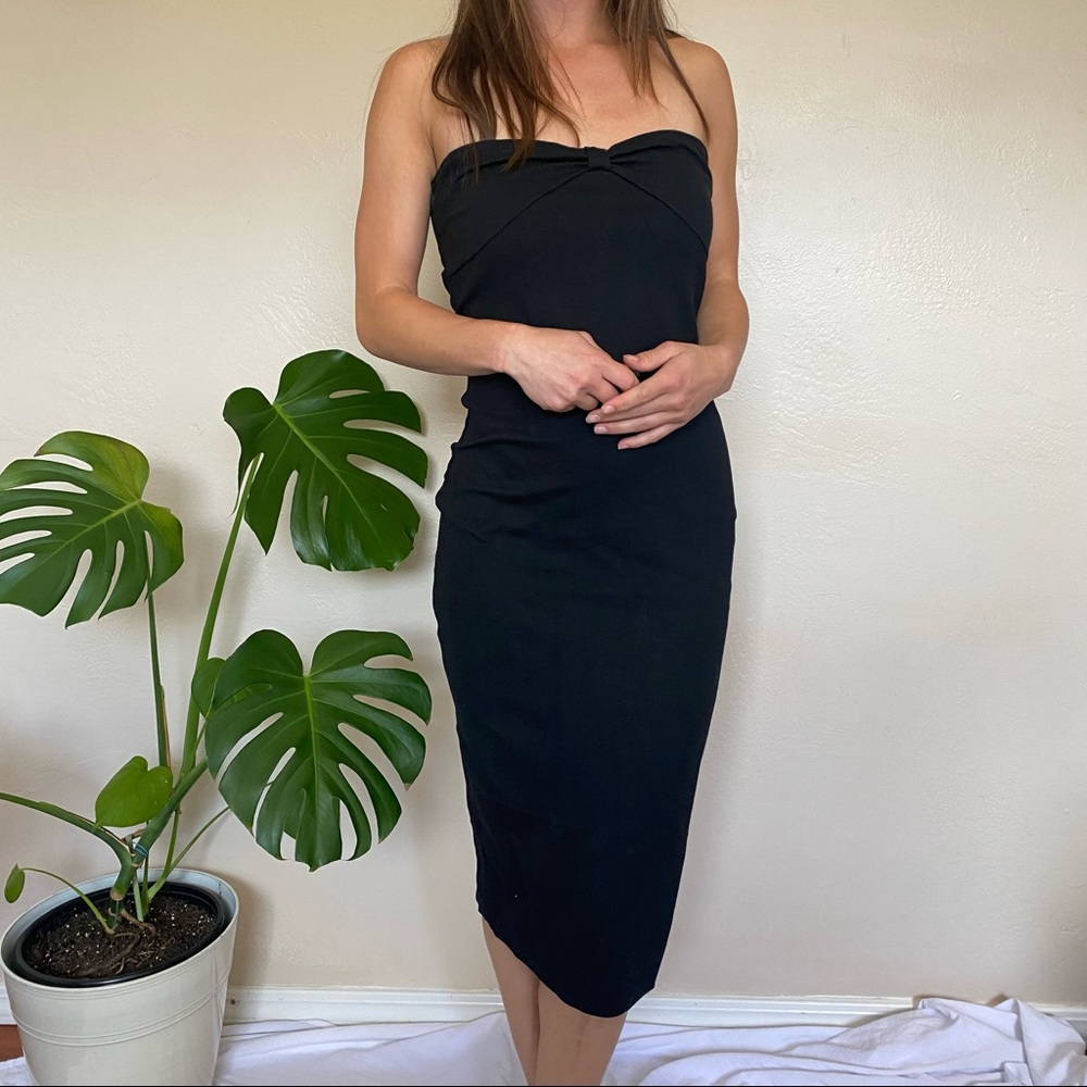 DSQUARED2 strapless body-con midi dress